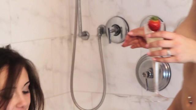 Hot Italian Teen and MILF having Sex Scene in the Shower - 1
