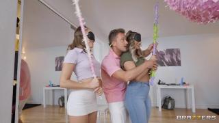 Oral Brazzers - Katie Kush & Kayley Gunner use the Sex Toys from the Pinata but they need a Real Dick Hot Cunt