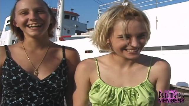 Nervous College Girls Flash their Perky Tits - 2