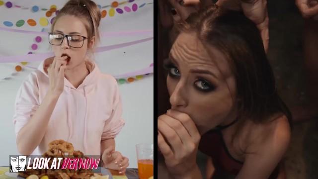 Look at her now - Sweet Kyler Quinn Stuffs her Mouth with her Favorite Treat & her Pussy with Cocks - 2