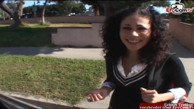 Thief 18yo Latina Teen with Natural Tits Pick up at the Street for Car Sex Myfreecams - 1