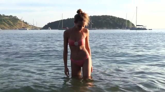 Tease Sexy Teen Model Milana G has a Swimsuit Fetish - Full Video! Amatuer Porn - 1