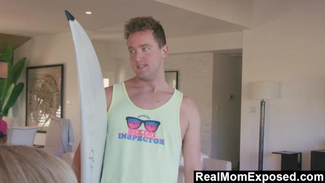 Horny Step-Mom Dana DeArmond Seducing her Innocent Surfer Step-Son - 1