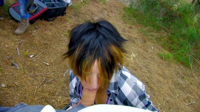 Women Emo Teen with Petite Body and Tiny Pussy Gets Fingered and Fucked during Hiking Trip Latex - 2