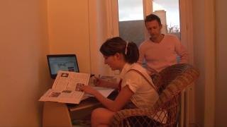 Hood Petite Student Learns Anal for Exam Cruising