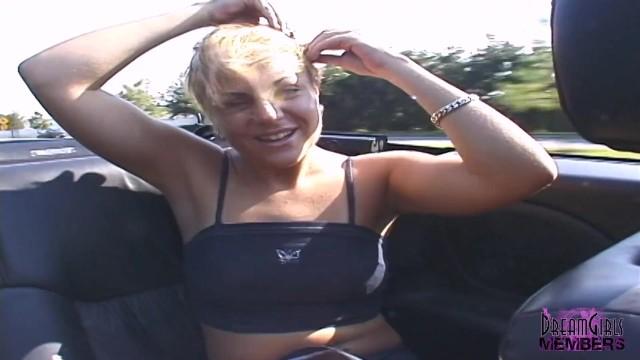 Rimjob Fun Party Girl Rides Topless in my Convertible Insertion