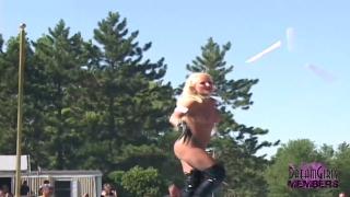 Italian Big Tit Thick Ass Stage Show at the miss Nude Scandal