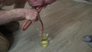 Freaky Rinse your Nose with the Home Helper's Piss! + Cuckold Grandpa Urinal! Dance