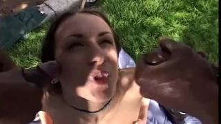 Latinas Romanian Student Gets her Pussy Stretched by two Big Black Dicks Finger