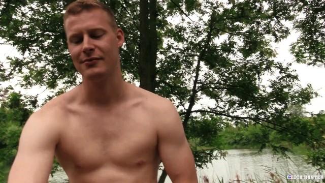 Monster Dick BigStr - Athletic Guy Gets Horny for a Stranger's Cock & Gets to Suck him by the Lake until he Cums Petera - 1