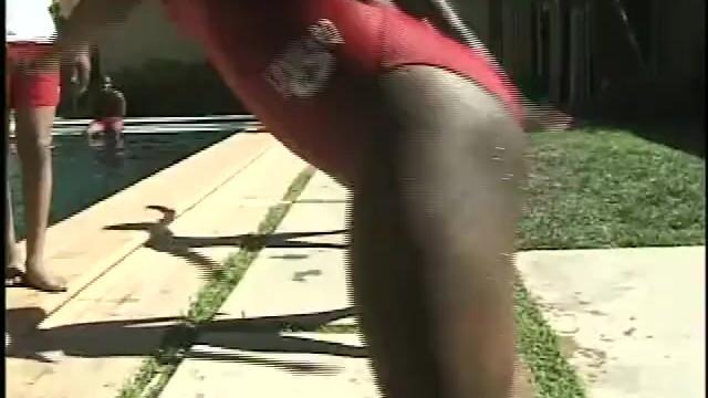 Naked Ebony Teen Swimmer Gets her Tight Pussy Blacked Wam