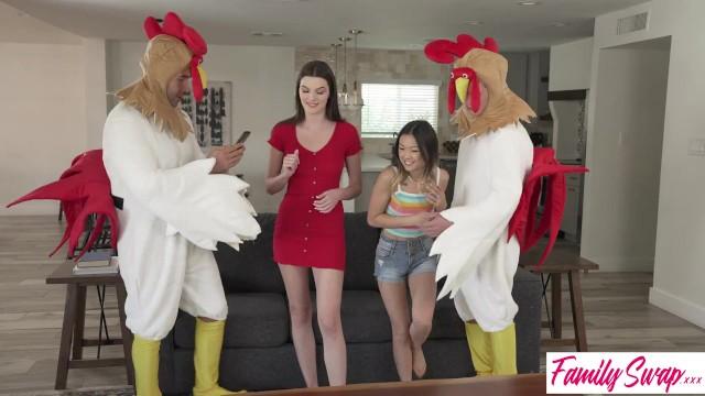 Hogtied Swap Sis "if you Guys are Gonna be such Cocks, you might as well Put your Costumes On" S3:E10 - Pornhub.com Infiel