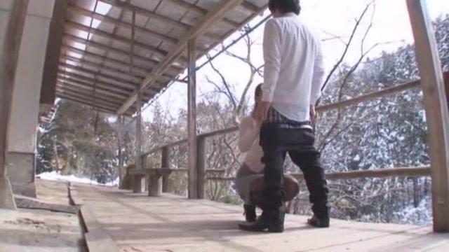 Crazy Japanese model Ryoko Murakami in Horny Outdoor, Wife JAV movie - 1