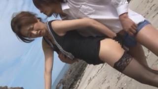 PlayForceOne Exotic Japanese slut Kei Marimura in Horny Outdoor, Beach JAV video ViperGirls