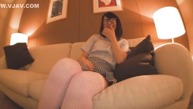 Crazy Japanese girl Kami Kimura in Incredible Stockings, Masturbation JAV video - 1