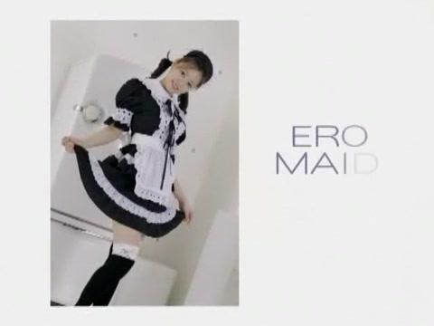 Hottest Japanese girl in Best Maid, Stockings JAV movie - 1