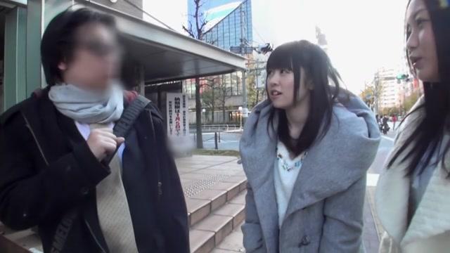 4tube  Hottest Japanese girl in Amazing Threesome, Blowjob JAV movie Nasty - 2