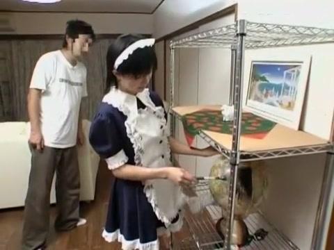 Fabulous Japanese chick in Horny Blowjob, Maid JAV clip - 1