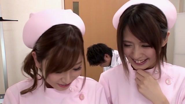 Exotic Japanese girl in Best Nurse, Threesome JAV video - 2