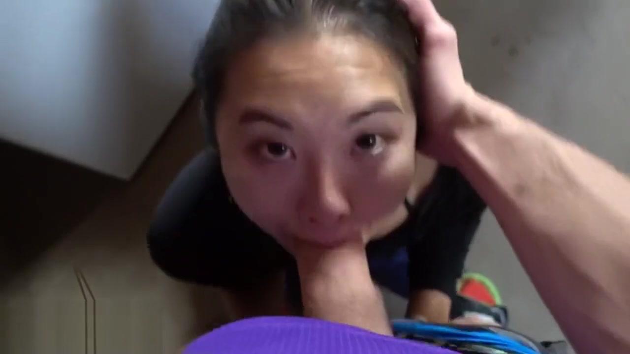 Femdom Porn  Asian cocksucker does her chores aSukisukigirl Green Eyes WMAF POV BLOWJOB Step Dad - 1