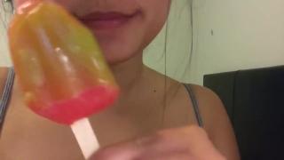 PornTube The right way to eat a popsicle on a hot summer night Hotwife