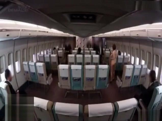 Naked Japanese flight attendant - 2