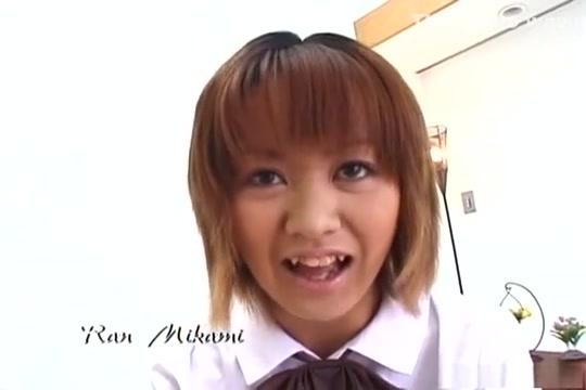 Hot Ran Mikami school girl masturbation! - 2