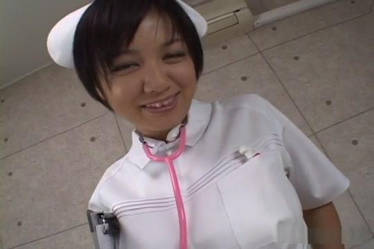 Nurse Meguru Kosaka gives sexy tits job - 2