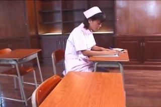 Oriental Naughty Nurse Reimi Aoi teen blowjob and cumshot Shecock