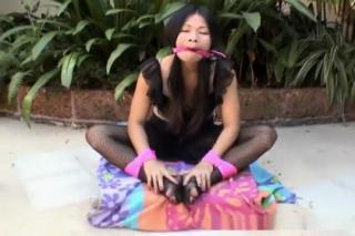 Gay Bus Sublime Asian dolly gets frogtied outdoors Indoor