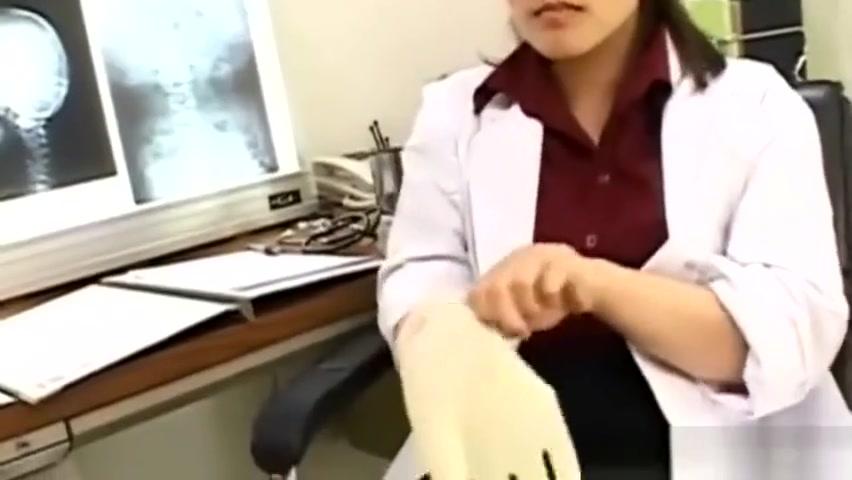 japanese nurse gloves handjob - 1