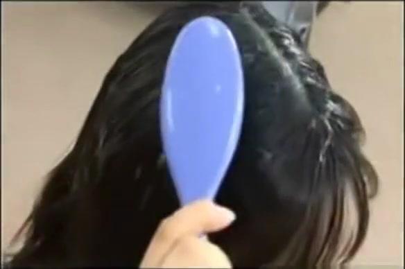 Naked brushing hair with huge cum load Monster Cock