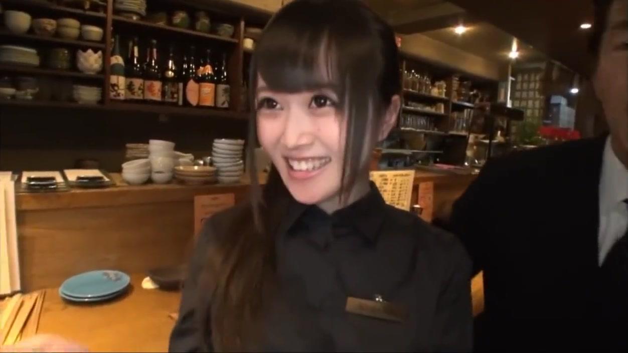 lovely japanese girl gets fucked in bar - 1