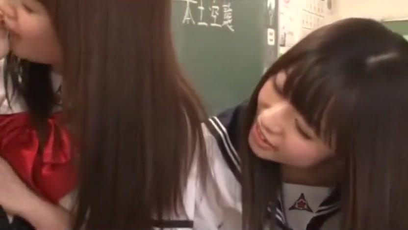 Asian schoolgirls teach teacher how to be a lesbian - 2