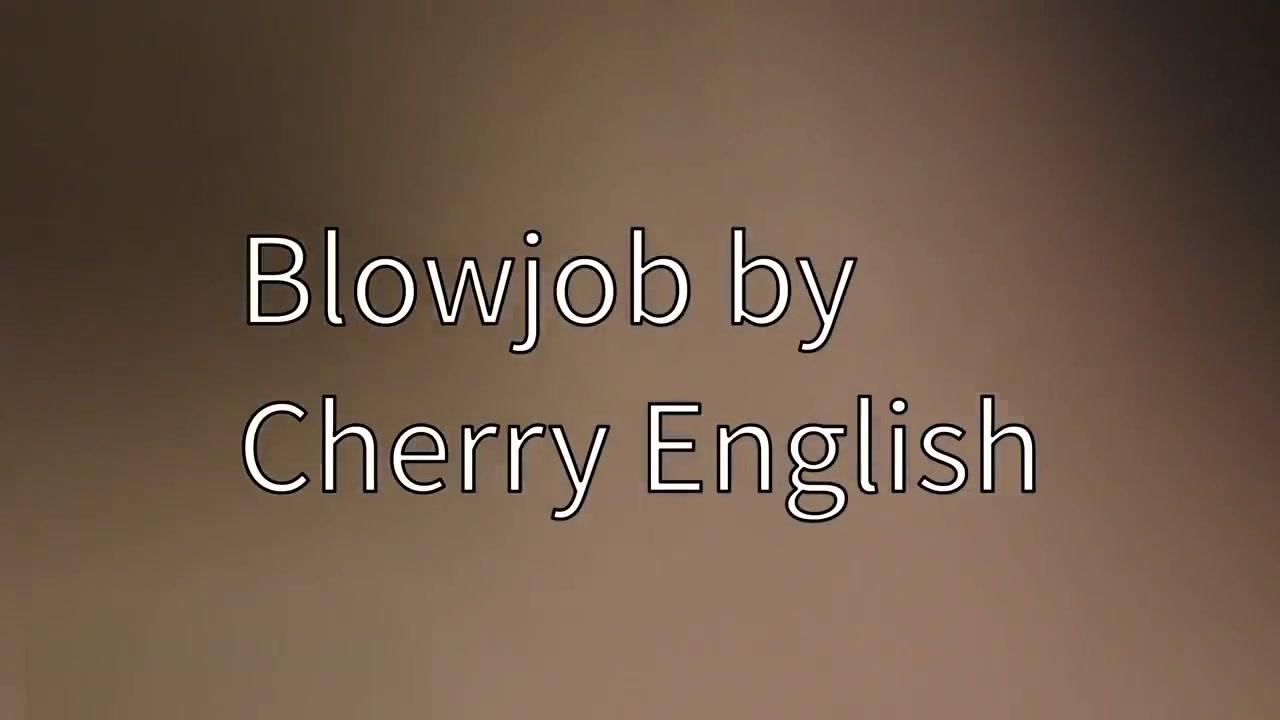 Cherry English blows and takes a facial - 1