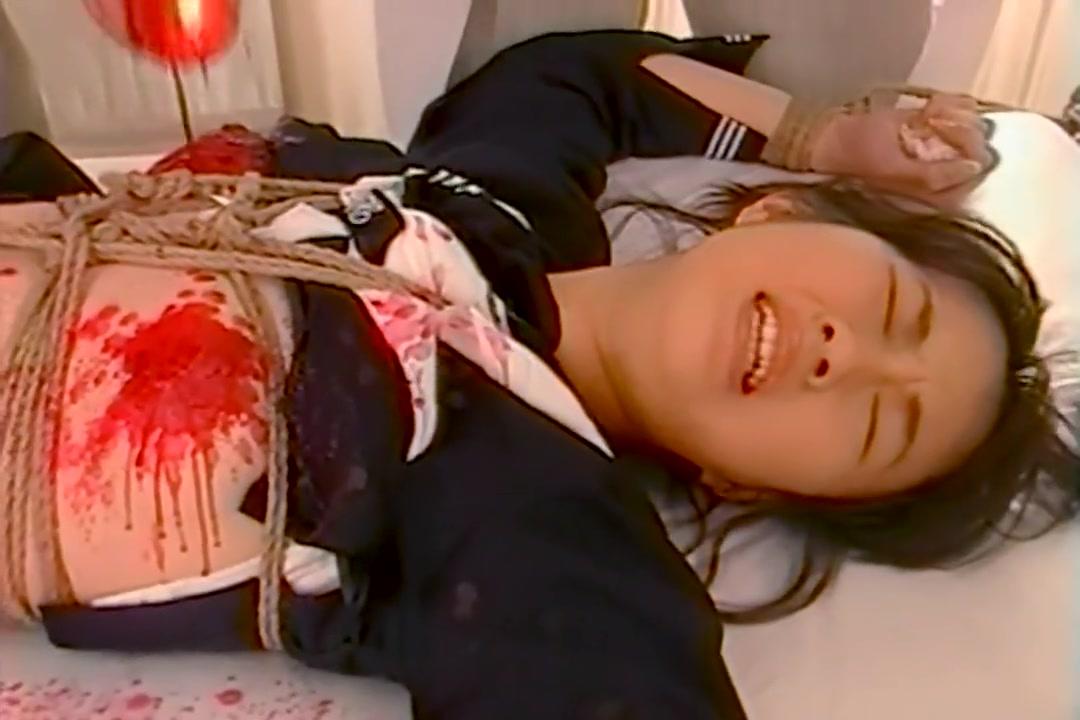Shaking Japanese schoolgirl - restraint candle wax 01 Dyke