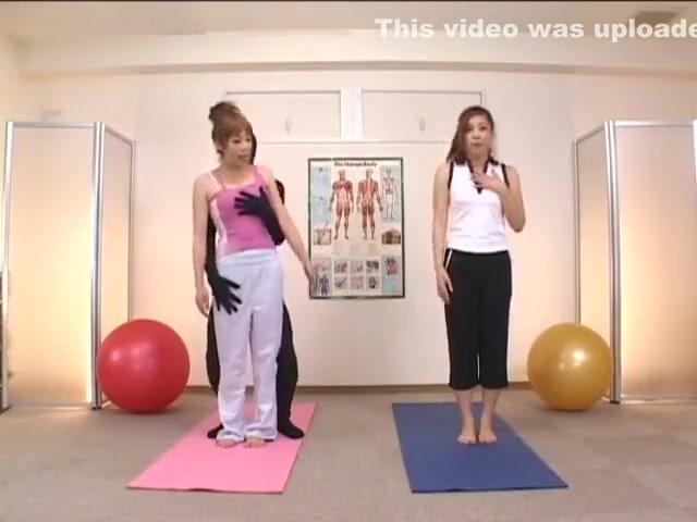 Japanese yoga girl is used by the invisible dude - 1