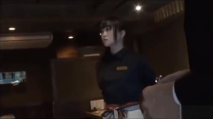 Hijab Petite Japanese Waitress Tricked into Rough Sex by 2 Con Men Cheating