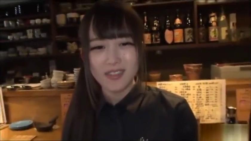 Petite Japanese Waitress Tricked into Rough Sex by 2 Con Men - 1