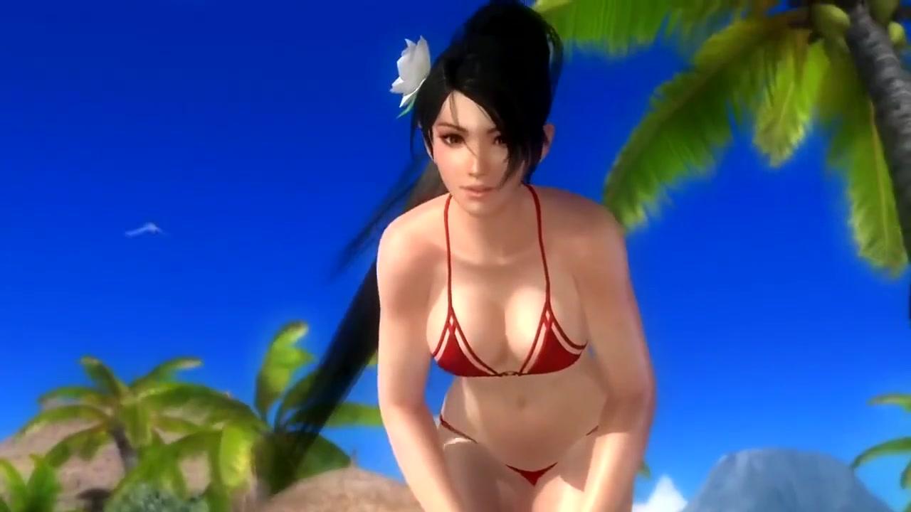 Dead or alive 5 sexy girls winning animation in tight bikini thong 3D ass ! - 1