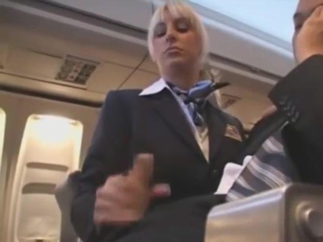 Tia Hot Handjob from sexy Stewardess Nina Elle