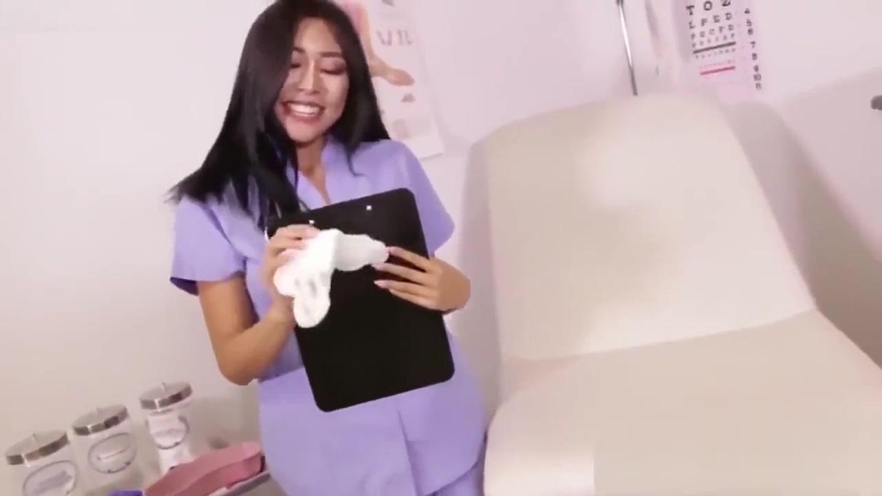 Asian Girls Feet Foot Tease POV Nurse Humiliates With Soles Tease! JOI - 1