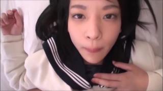 Black Gay Schoolgirl Abe Mikako sucks and swallows Family Taboo