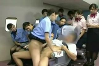 Sexy Part 1 - Asian Stewardess Gangbanged Video - Training Sex Vergon