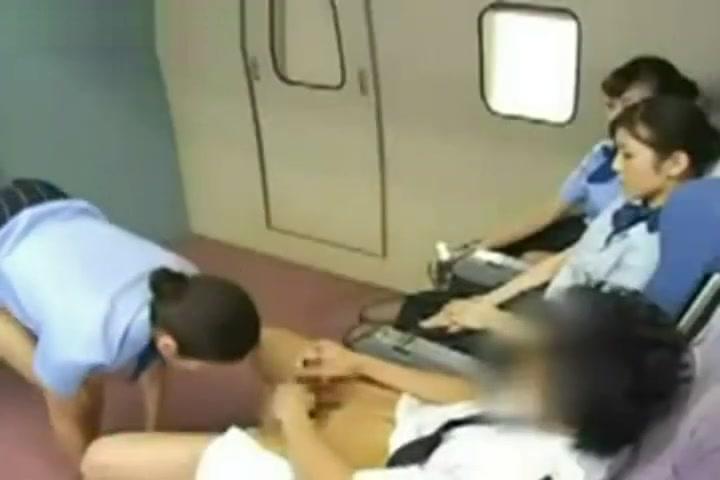 Part 1 - Asian Stewardess Gangbanged Video - Training Sex - 1