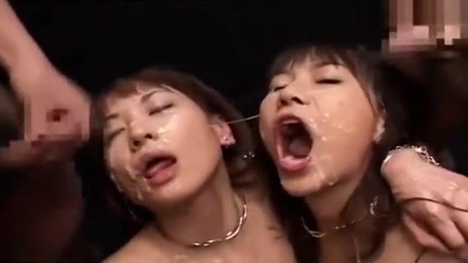 Amateurs Gone Wild  Hot Asian Lesbians Get Semen Facials Tall - 1