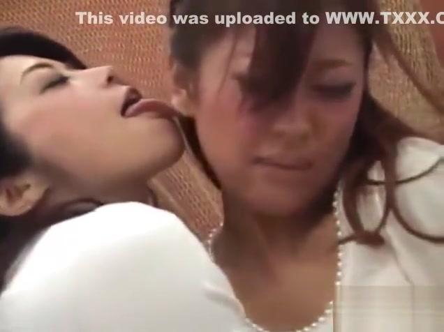 Asian girl gets her neck licked - 2