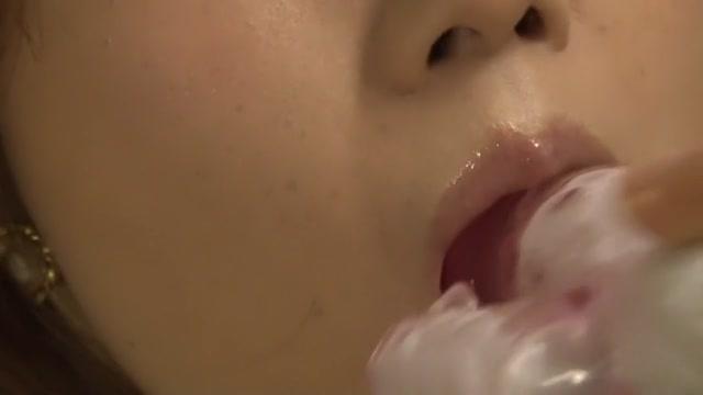 Amazing Japanese slut Hitomi Honjo in Crazy JAV censored Cunnilingus, Hairy clip - 1