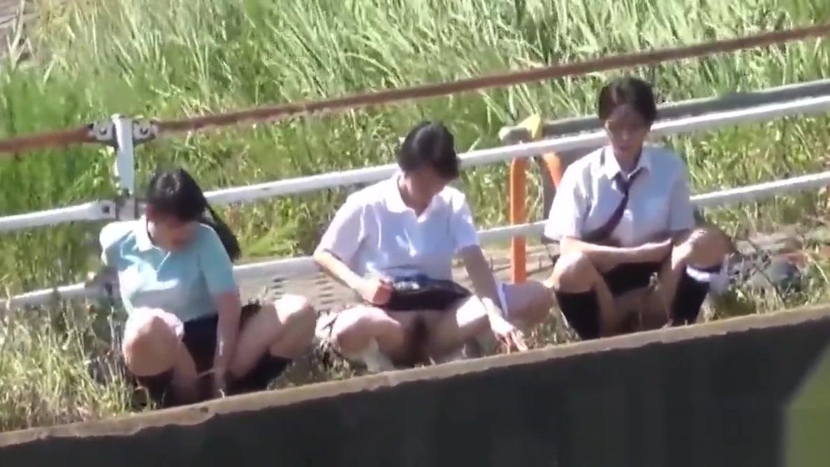 Naughty japan teens pee - 2