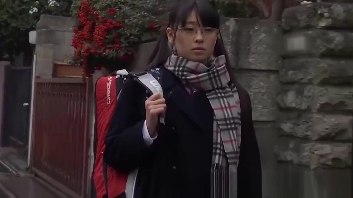 Hot japanese teen Airi Sato sucking on teachers big dick - 1